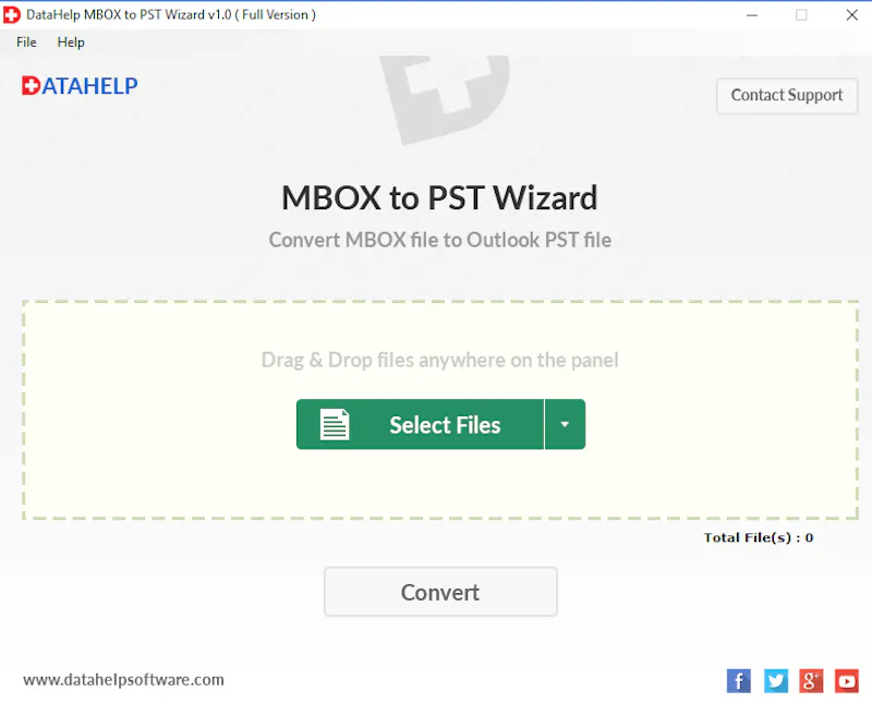DataHelp MBOX to PST Converter Software screenshot 2