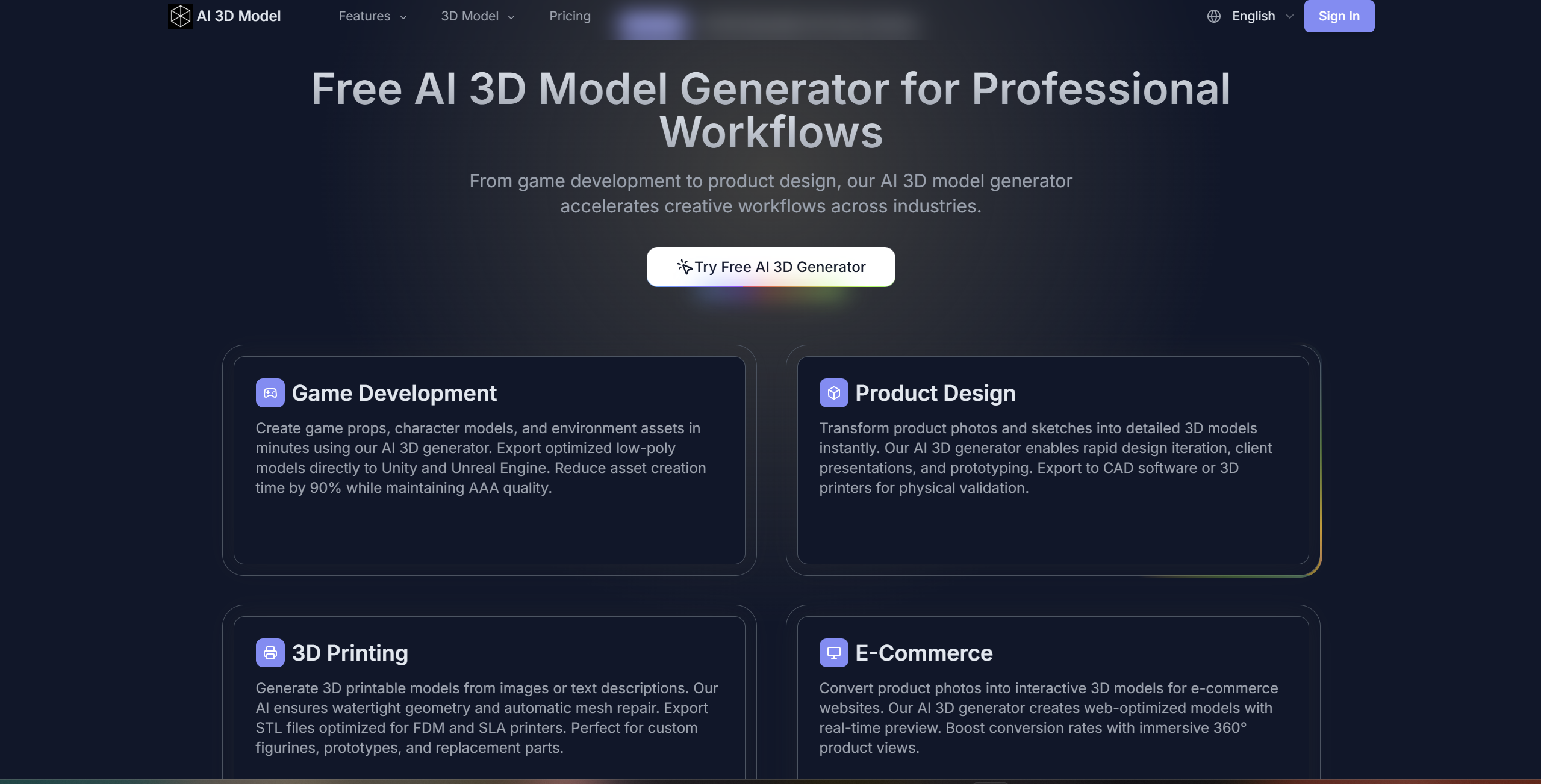 AI 3D Model A Practical Review of a Free gallery image