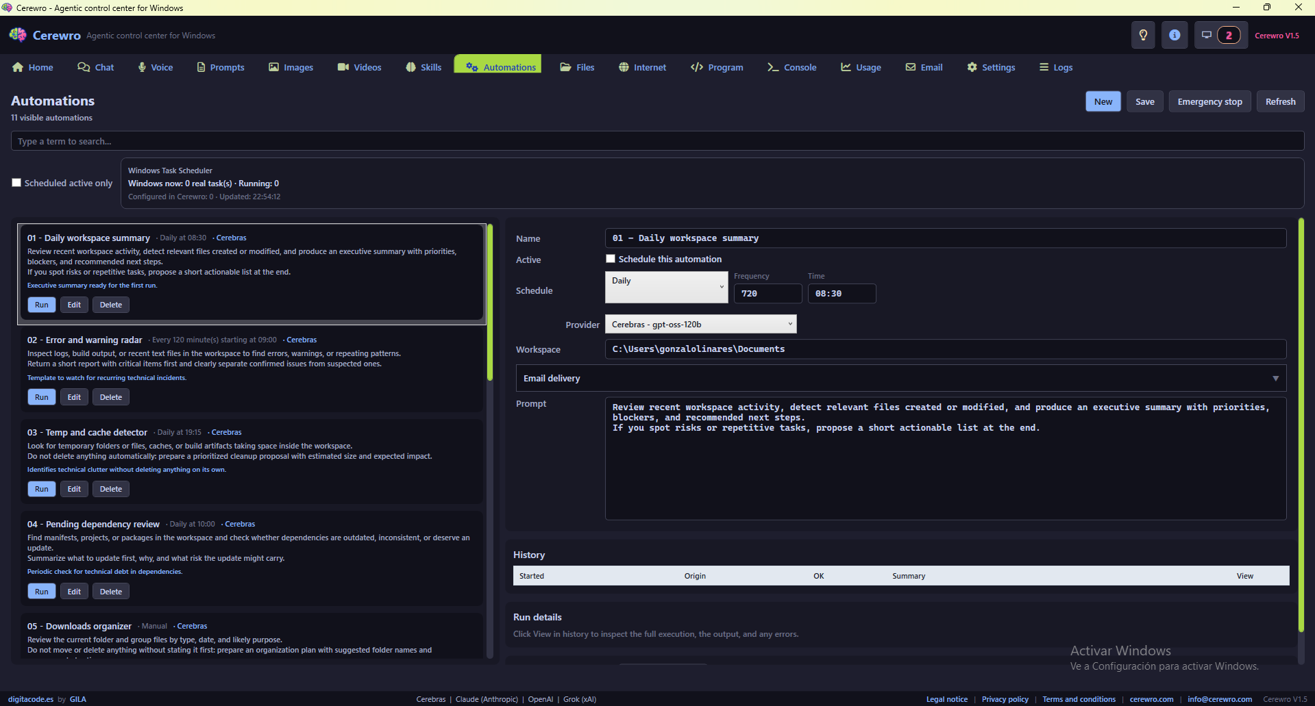 Cerewro: Windows AI Agent gallery image