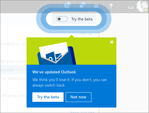 Outlook.com Beta