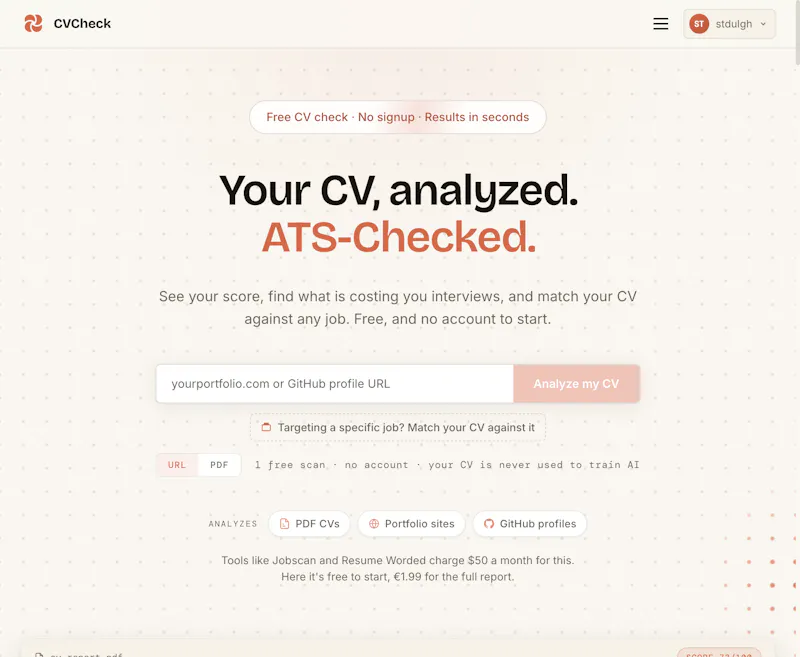CVCheck screenshot 1