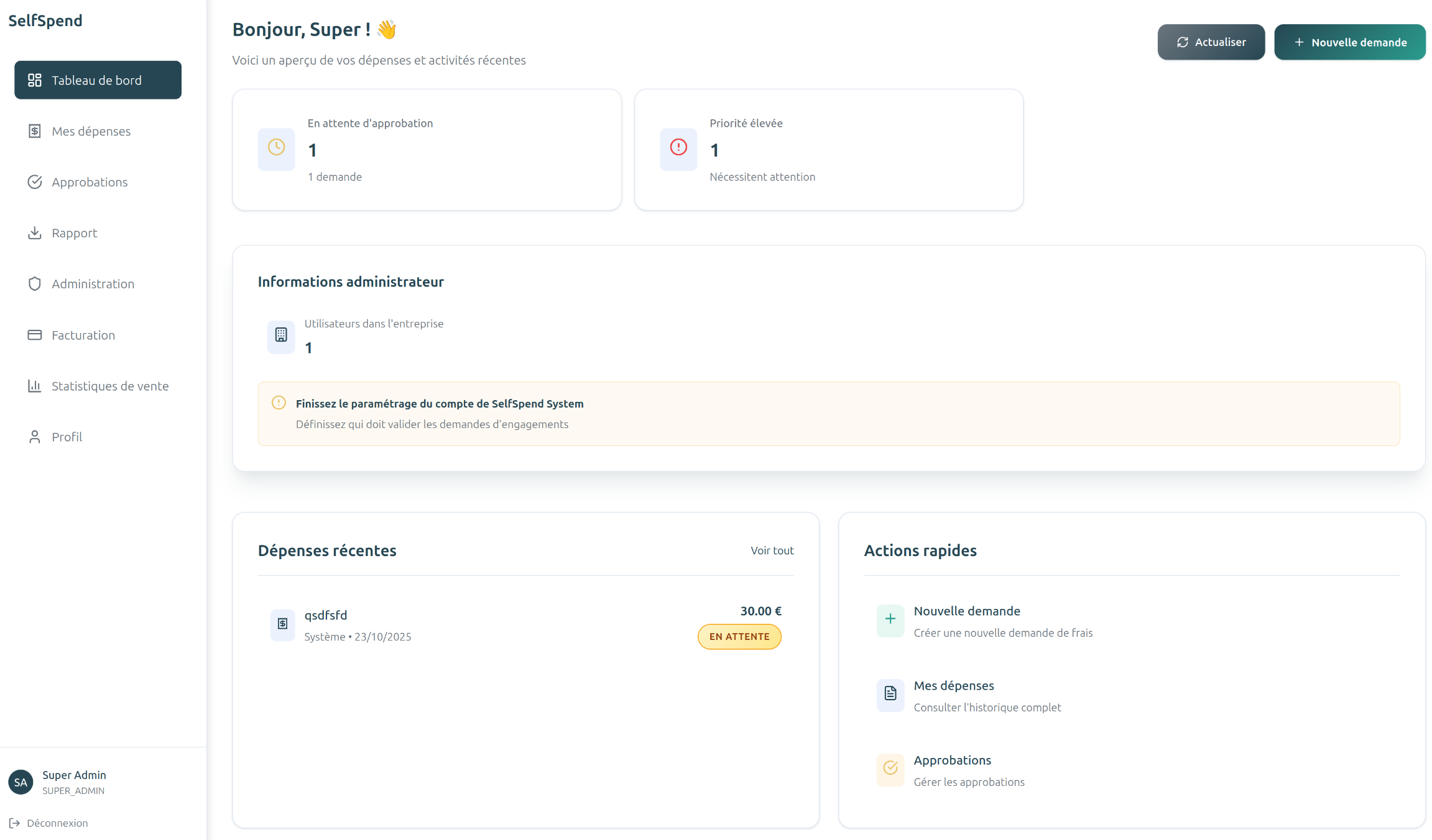 SelfSpend - Screenshot 3 showing product features and functionality
