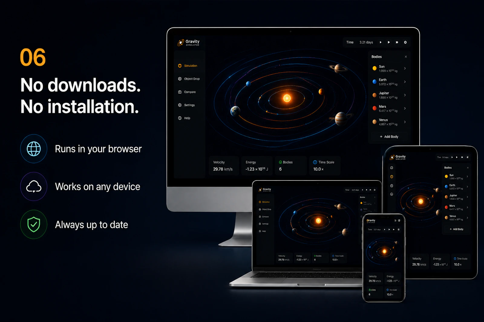 Gravity Simulator screenshot 7