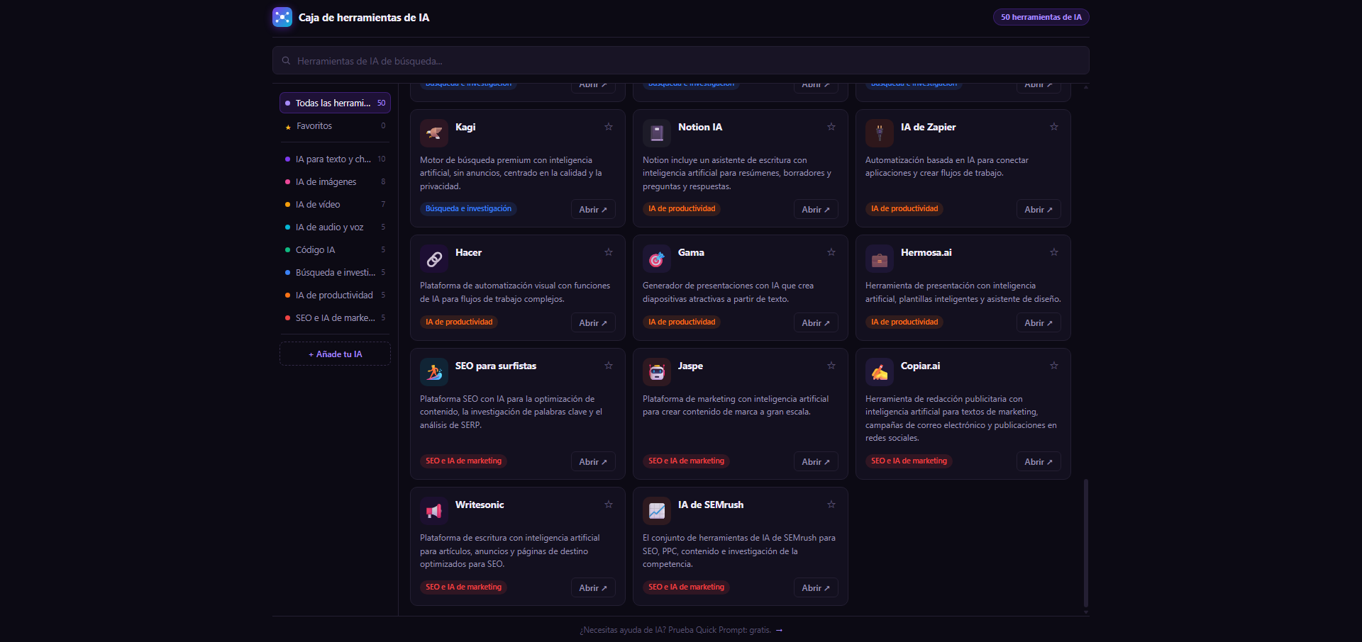 AI Toolbox  Quick Access to 50+ AI Tools gallery image