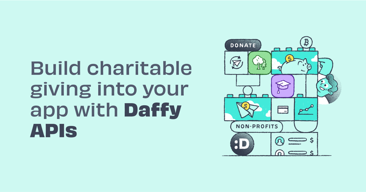 Daffy สำหรับนักพัฒนา - API สำหรับการให้ - ตอนนี้คุณสามารถสร้างการให้การกุศลในแอพใดก็ได้ media 1