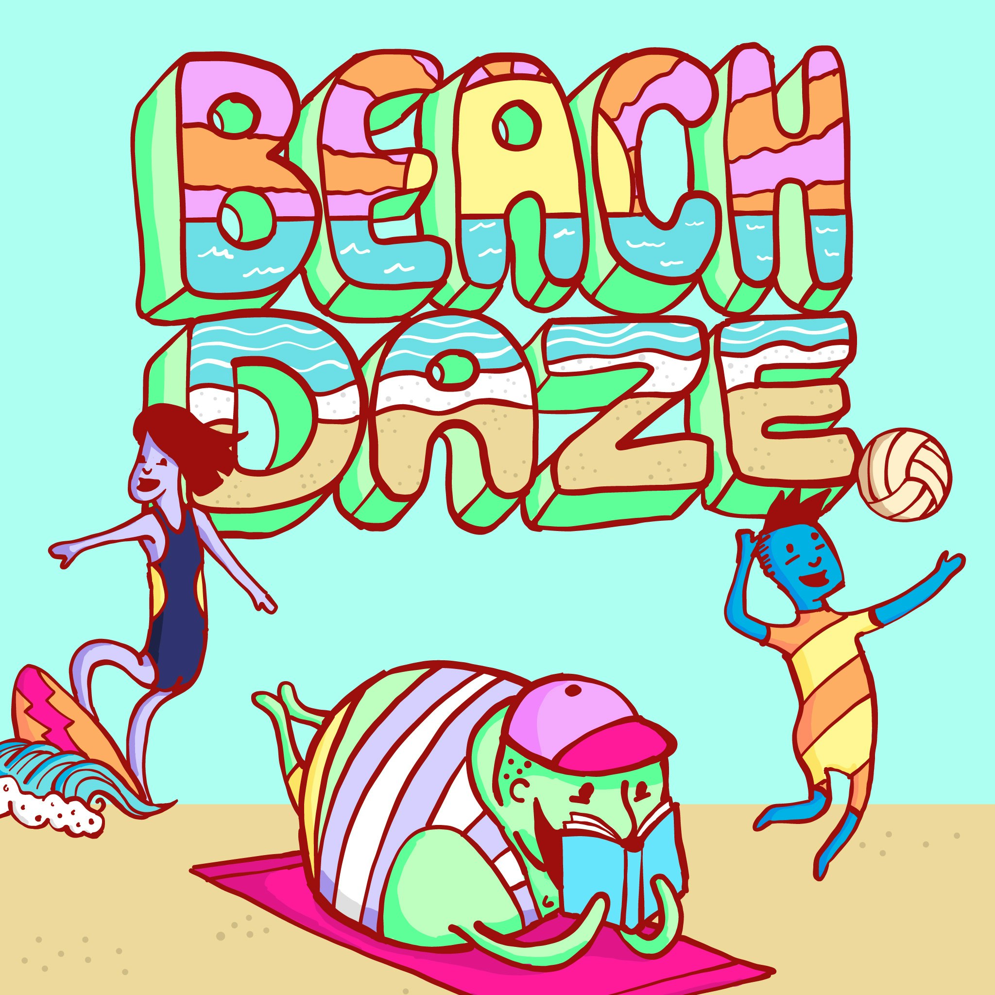 Beach Daze Stickers gallery image