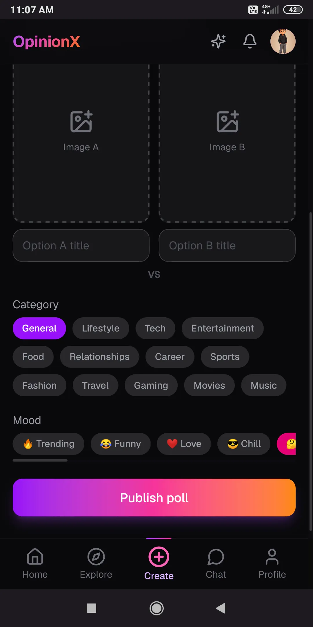 OpinionX — A/B Opinion Platform gallery image