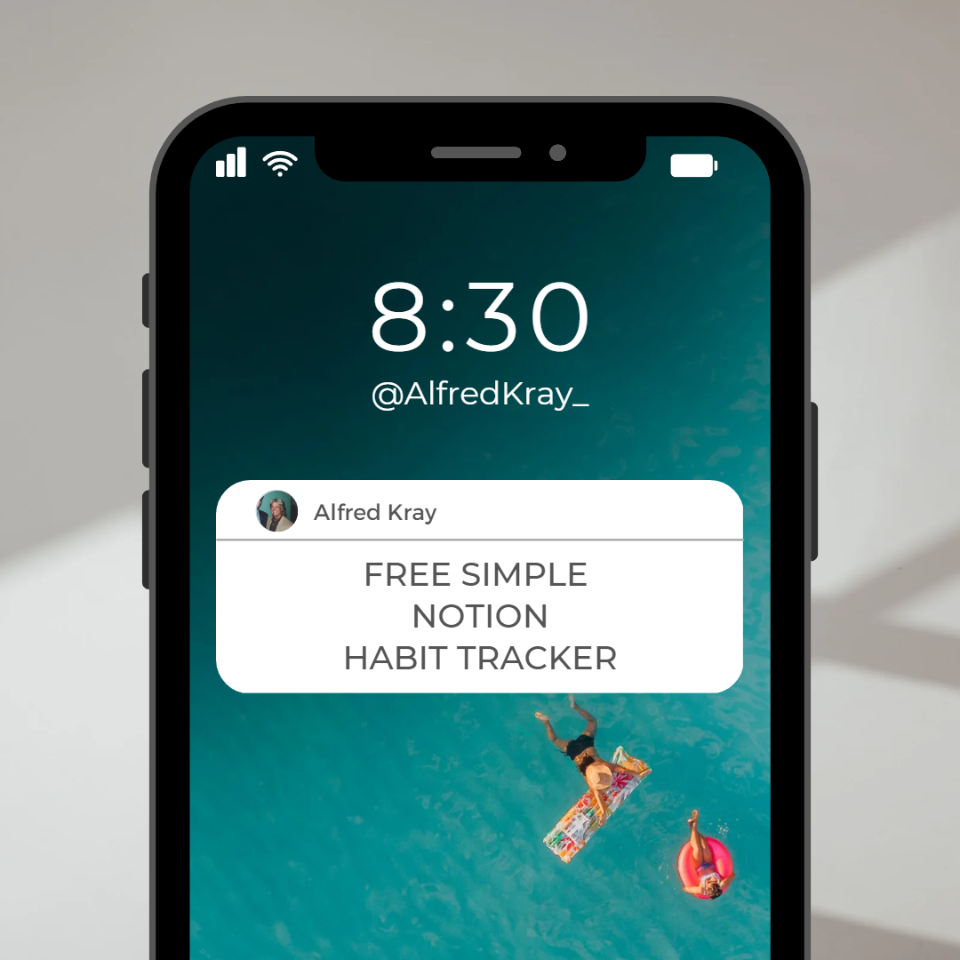 Free Simple Notion Habit Tracker