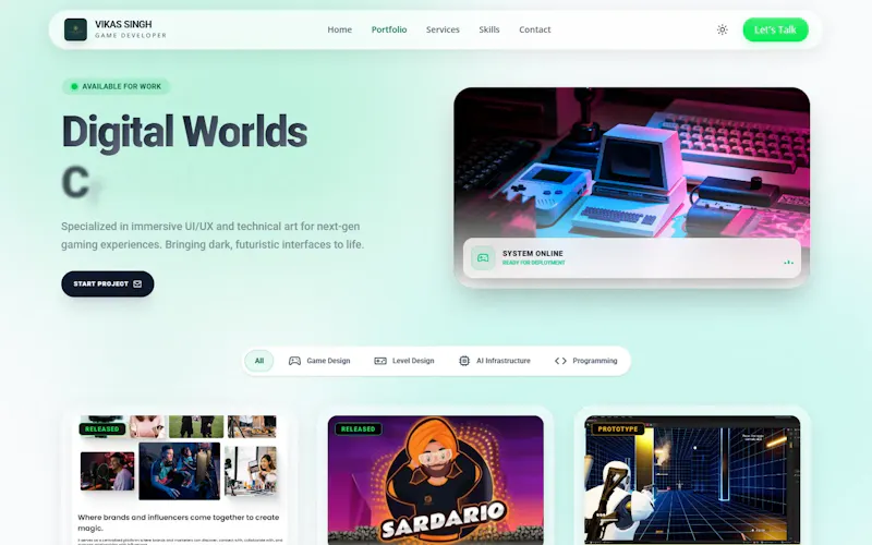 Vikas Singh Portfolio screenshot 11