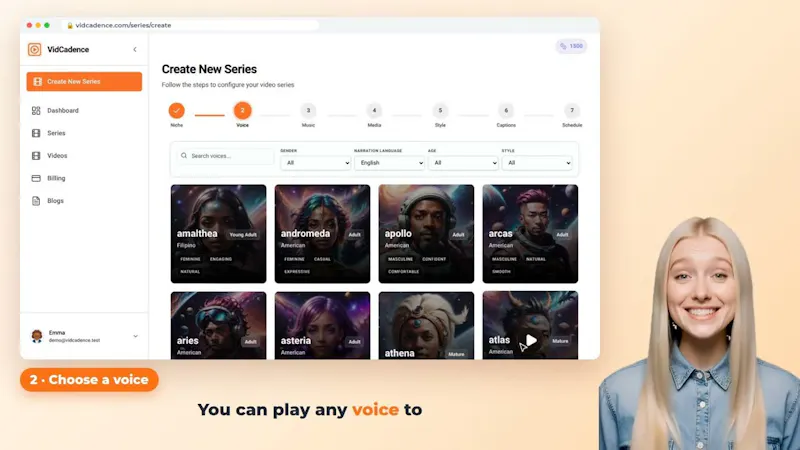 VidCadence screenshot 2 (video preview)