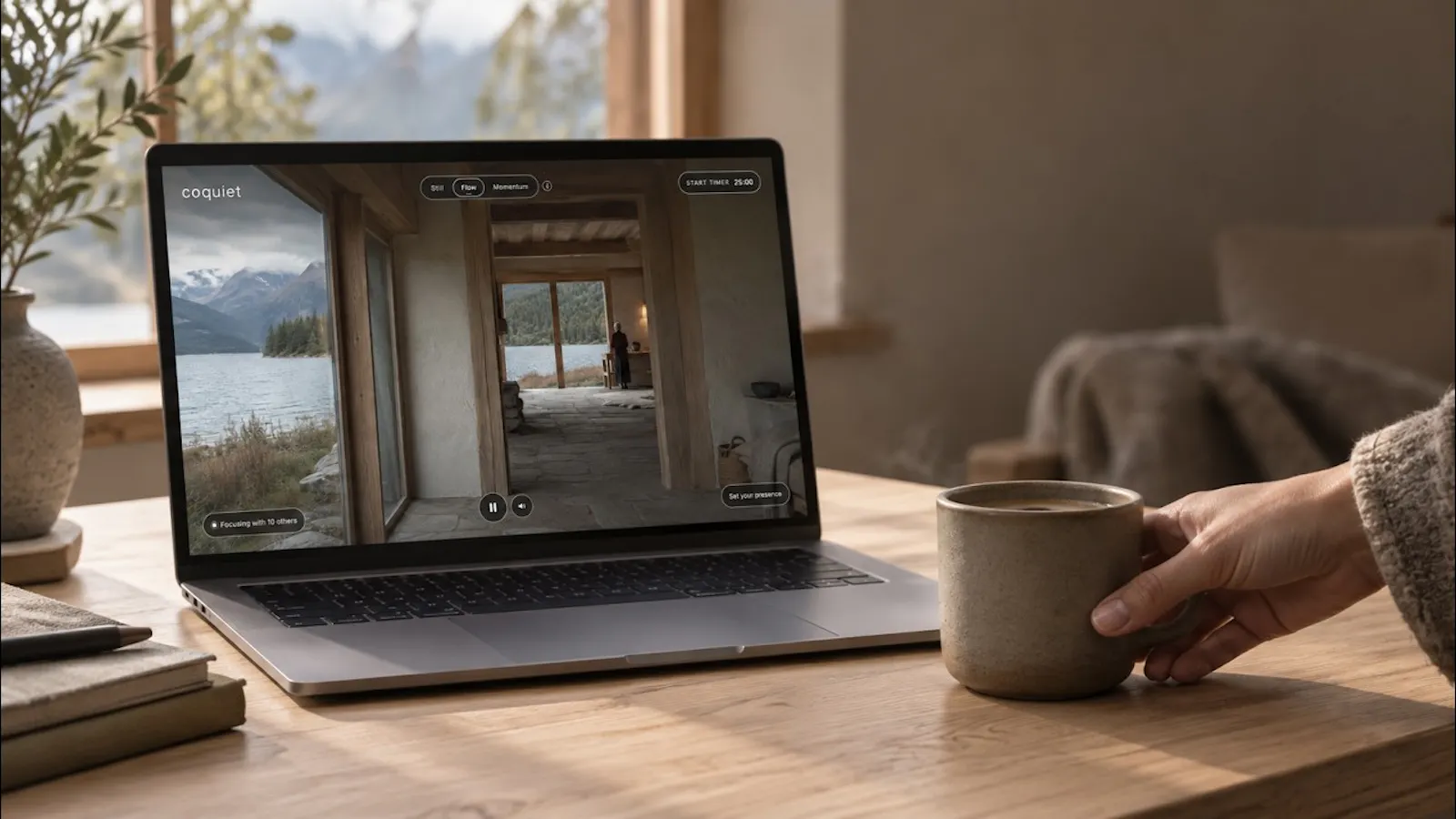 Coquiet.app screenshot 1 (video preview)
