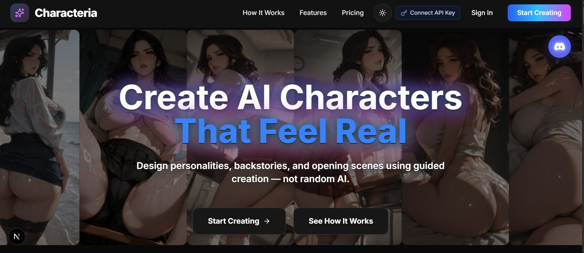 Characteria - Main product screenshot demonstrating key features and user interface