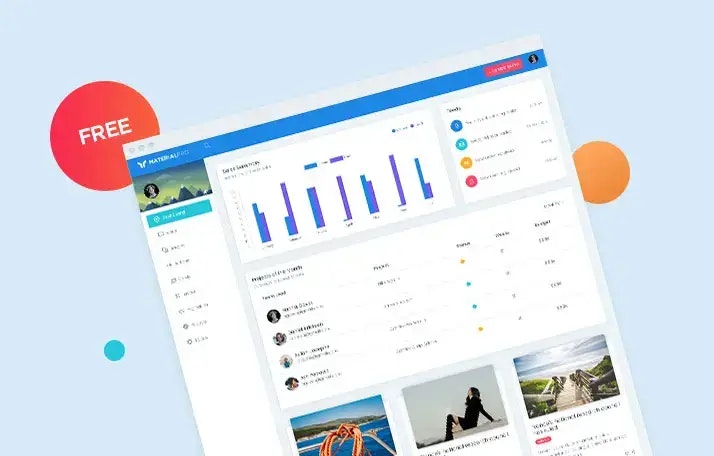 MaterialPro React Admin Template - Main product screenshot demonstrating key features and user interface