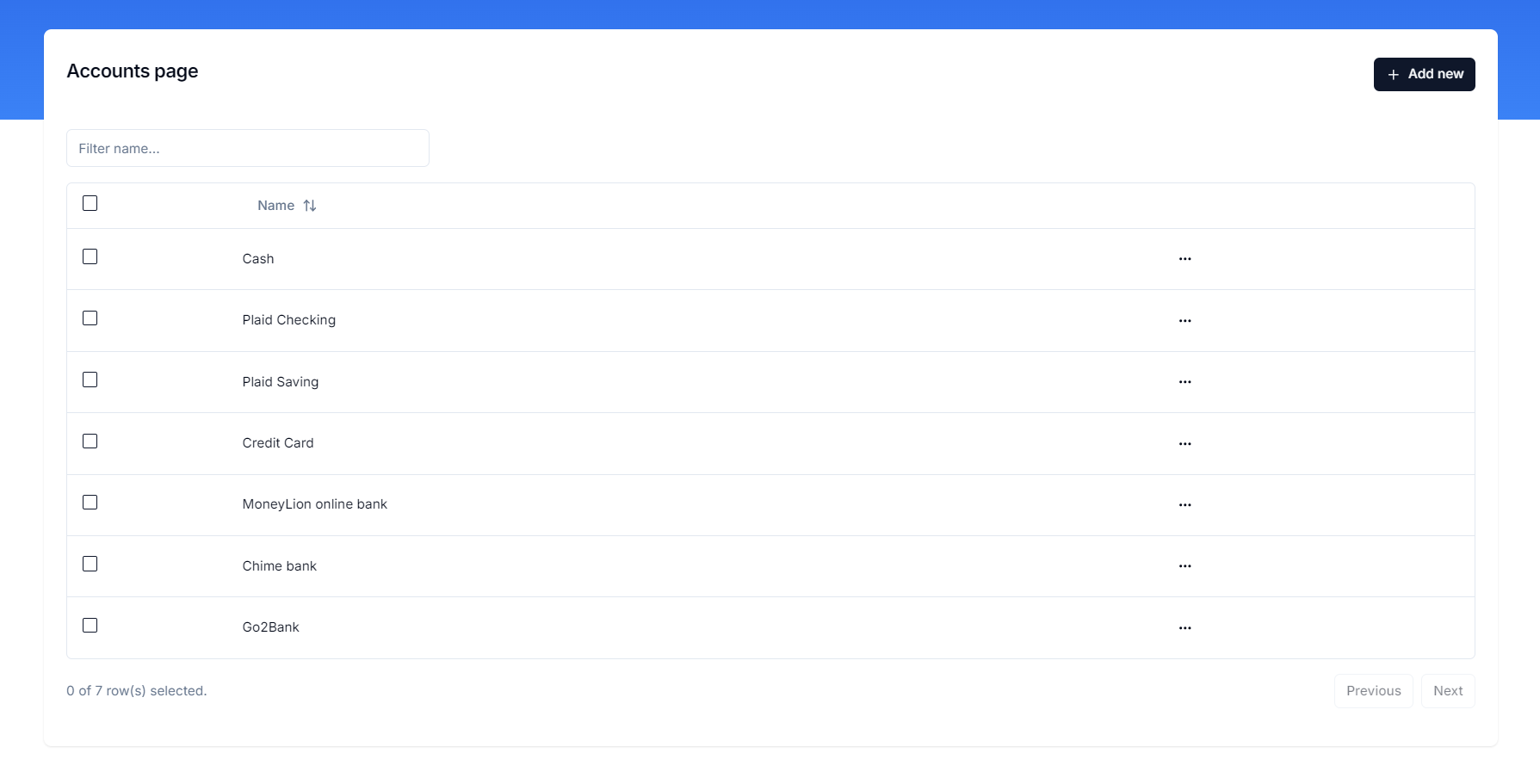 Finance Tracker gallery image