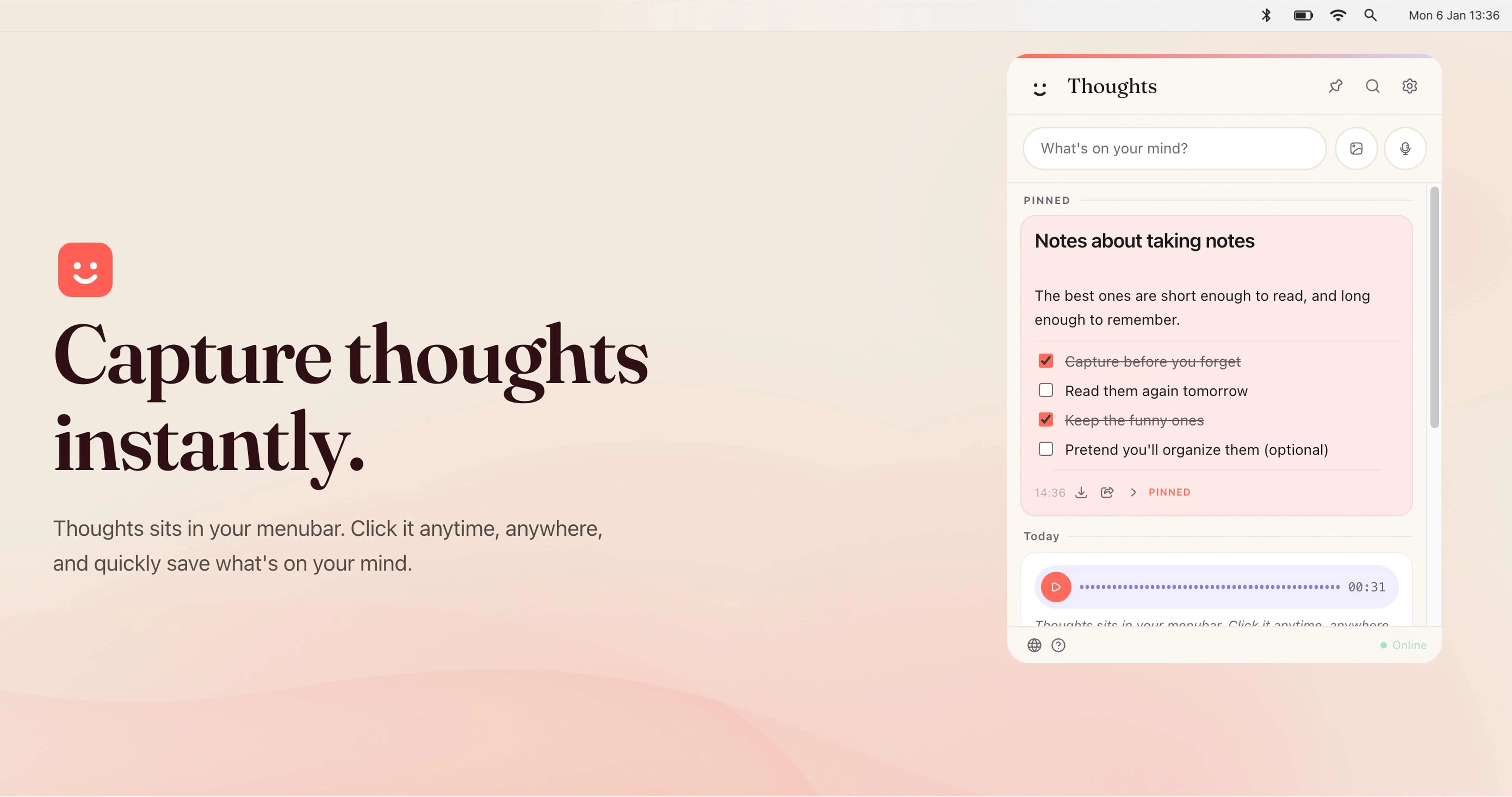 Thoughts for Mac 截图 1