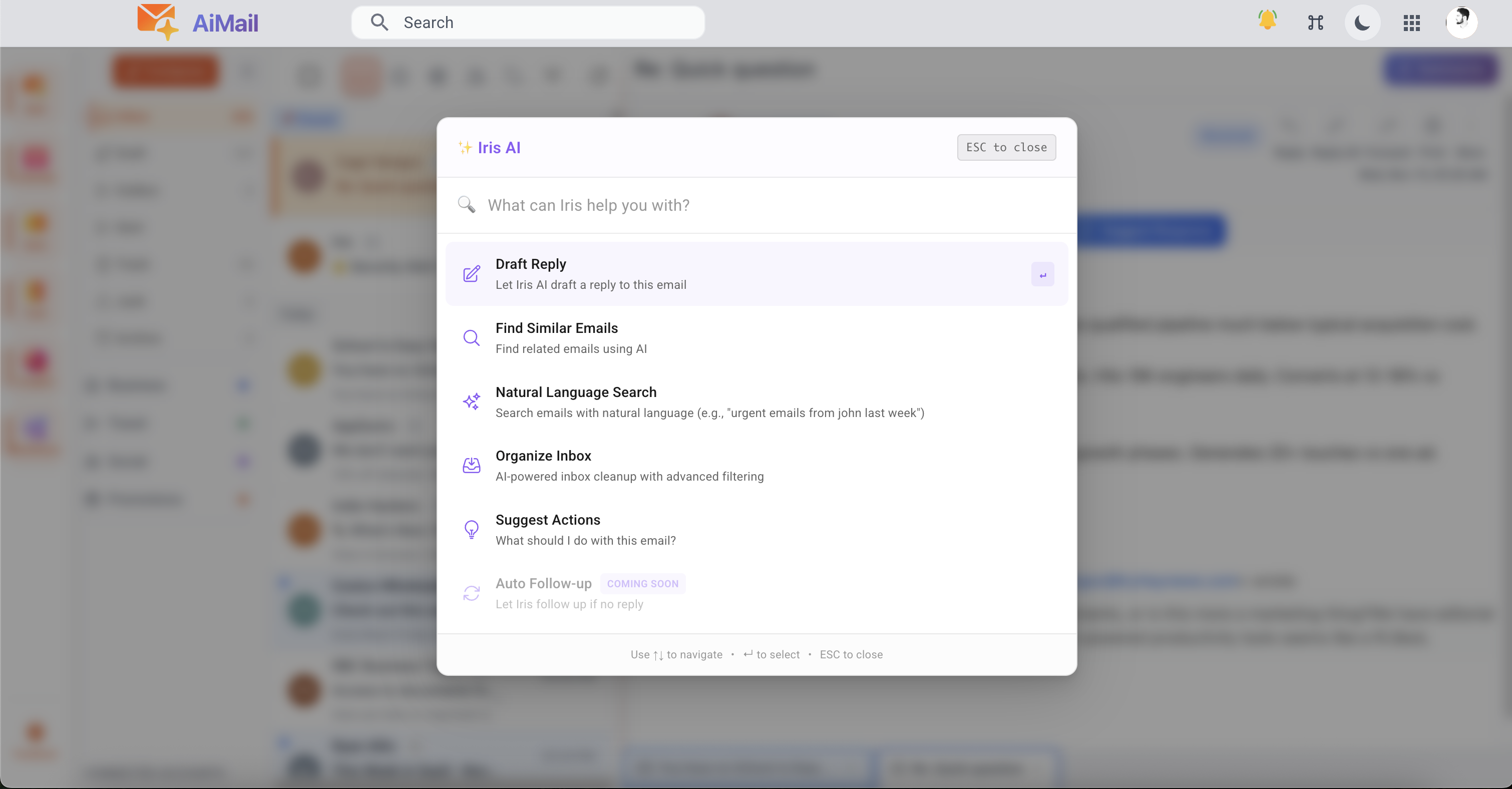 AiMail by Aiinak - Screenshot 3 showing product features and functionality