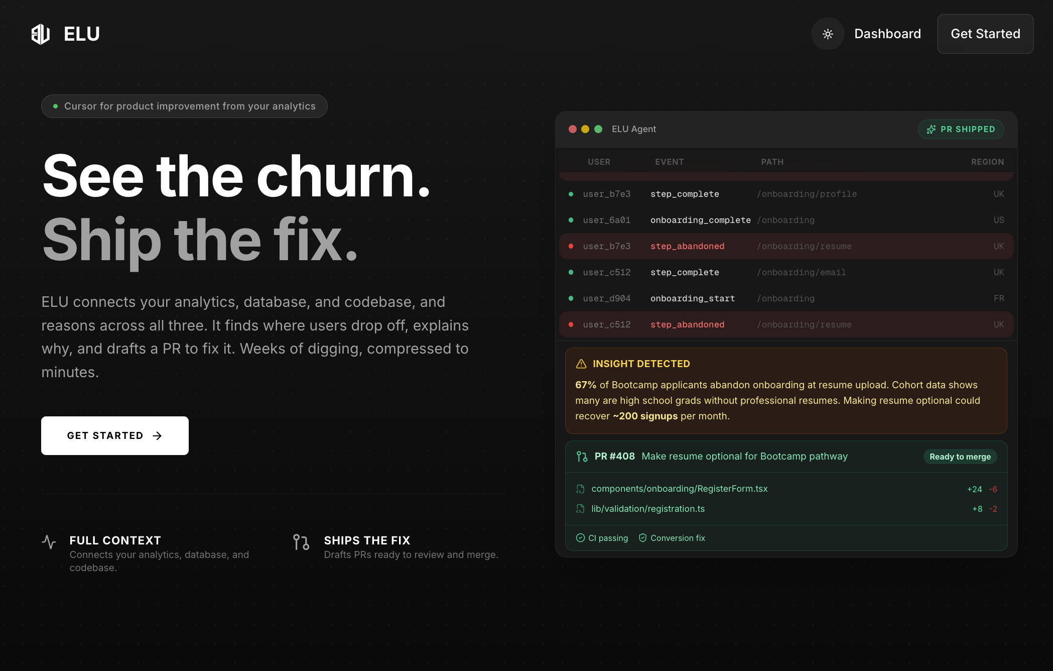 ELU：優化產品流程，停止流失用戶