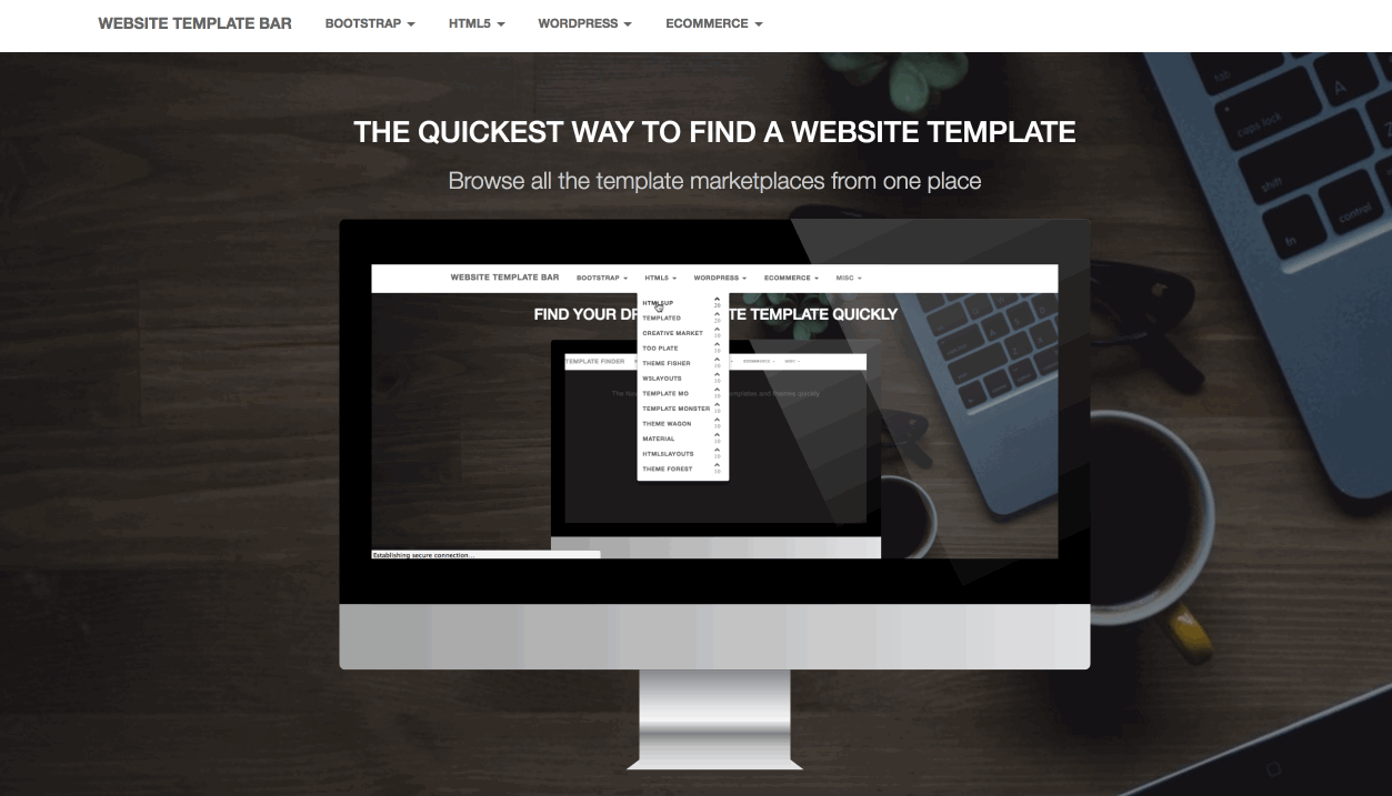 Website Template Bar Image