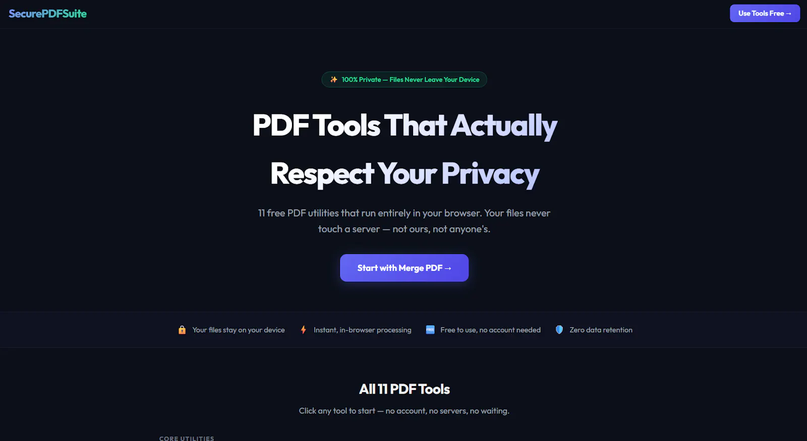 SecurePDFSuite screenshot 1