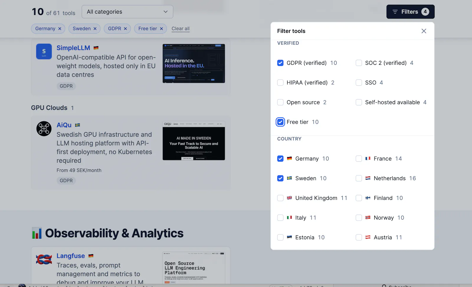 Infrabase.ai screenshot 2