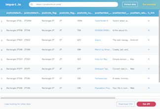 Import.io gallery image