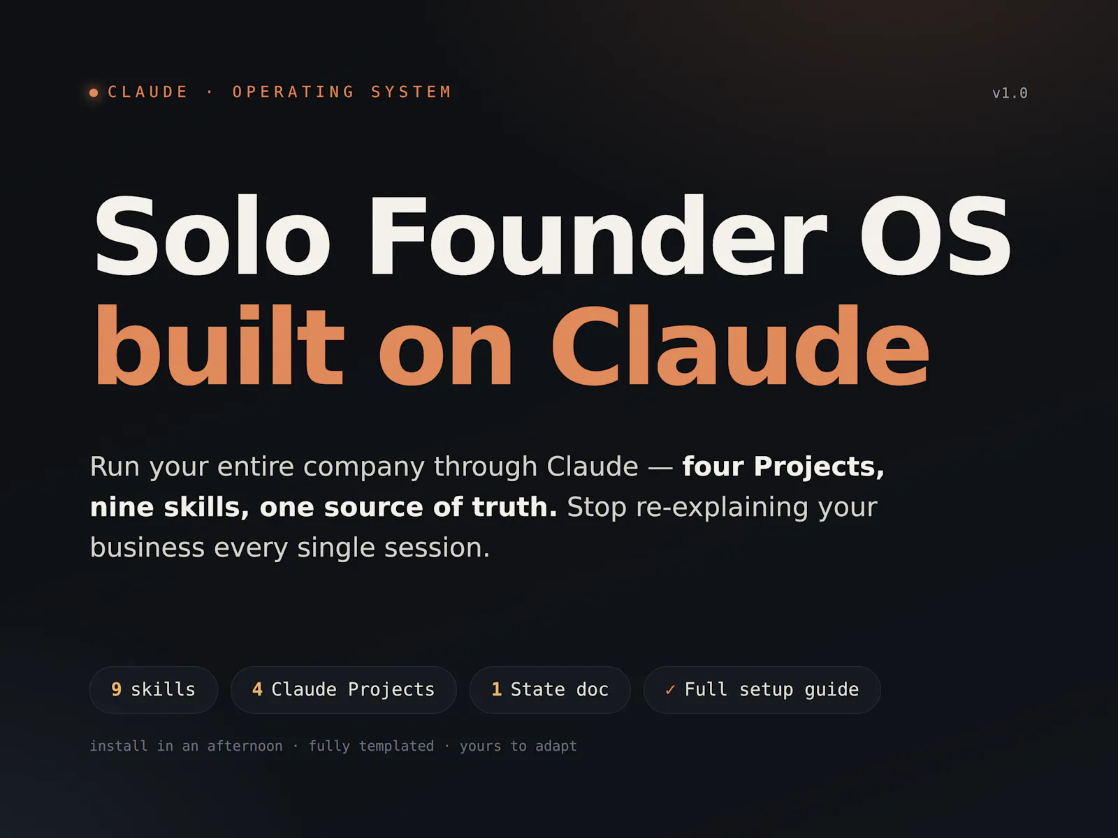 Solo Founder OS screenshot 2