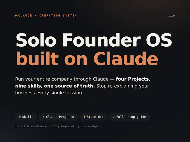 Solo Founder OS screenshot 2