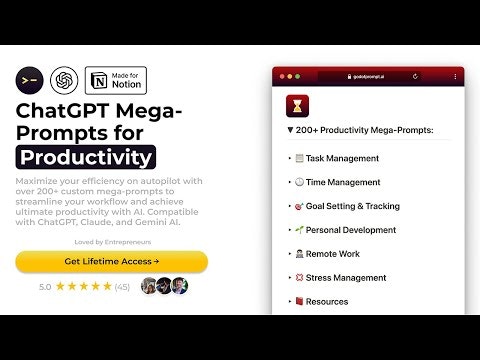 ChatGPT Mega-Prompts for Productivity gallery image