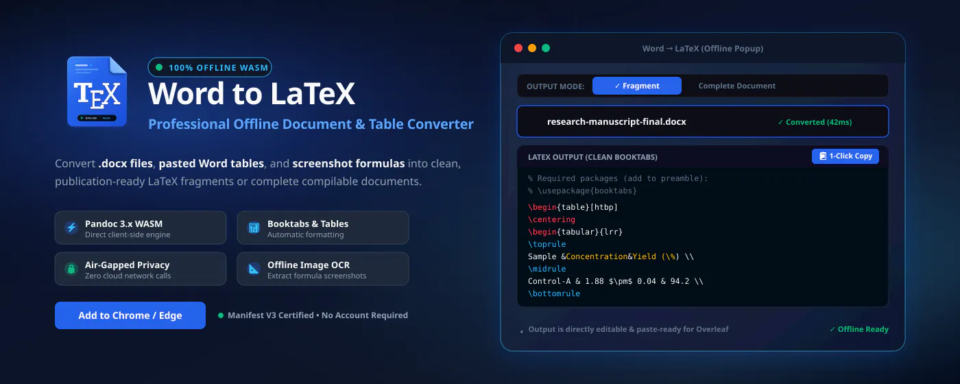 Word to LaTeX (Offline) gallery image