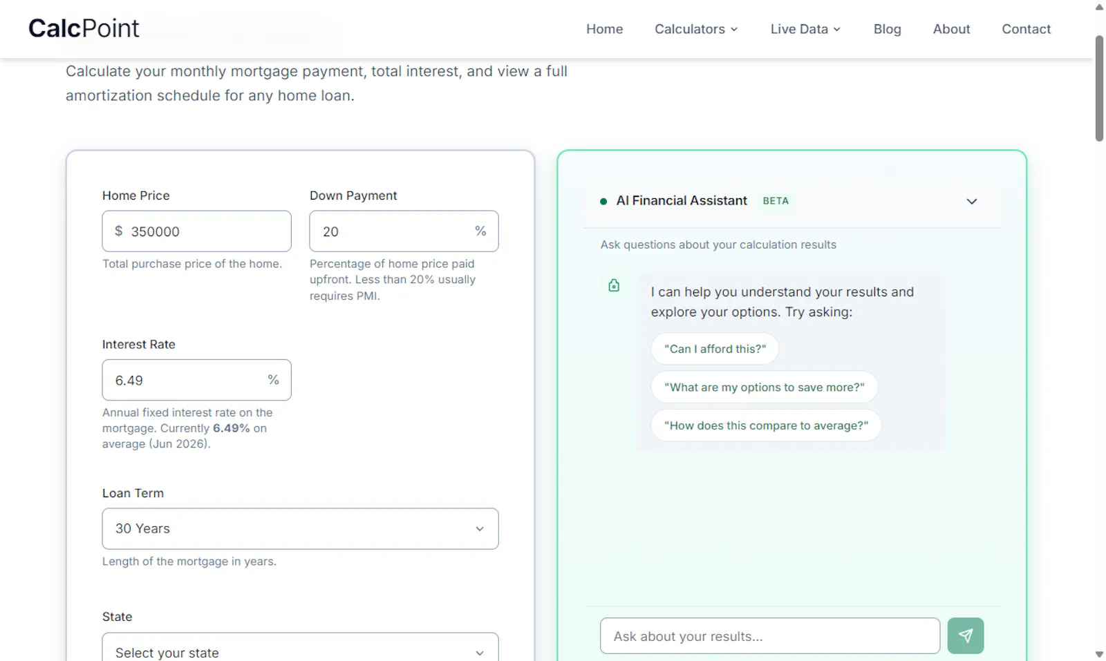 CalcPoint screenshot 3