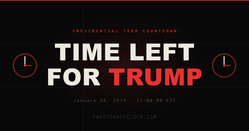 PresidencyClock — Trump Countdown screenshot 1