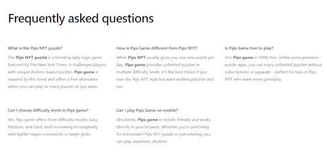Pips game gallery image