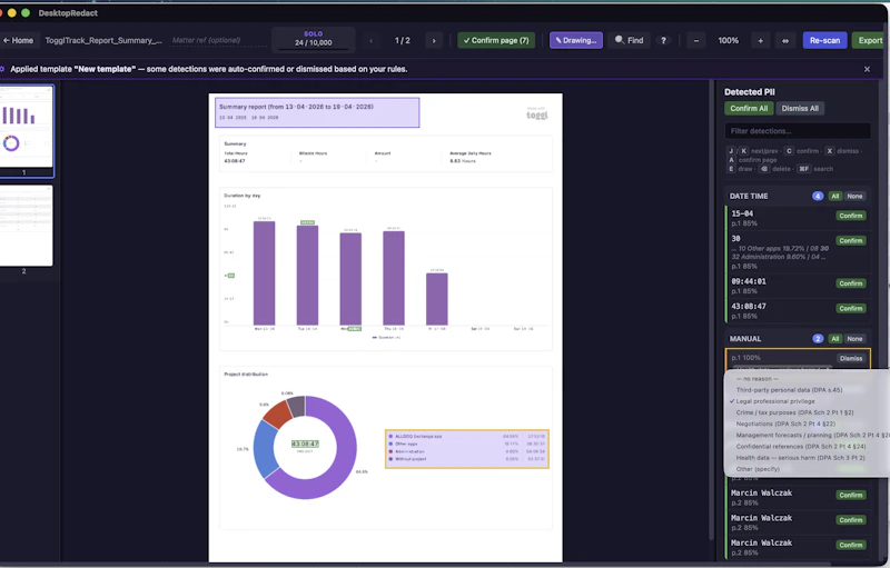 DesktopRedact — DSAR Response Automation screenshot 3