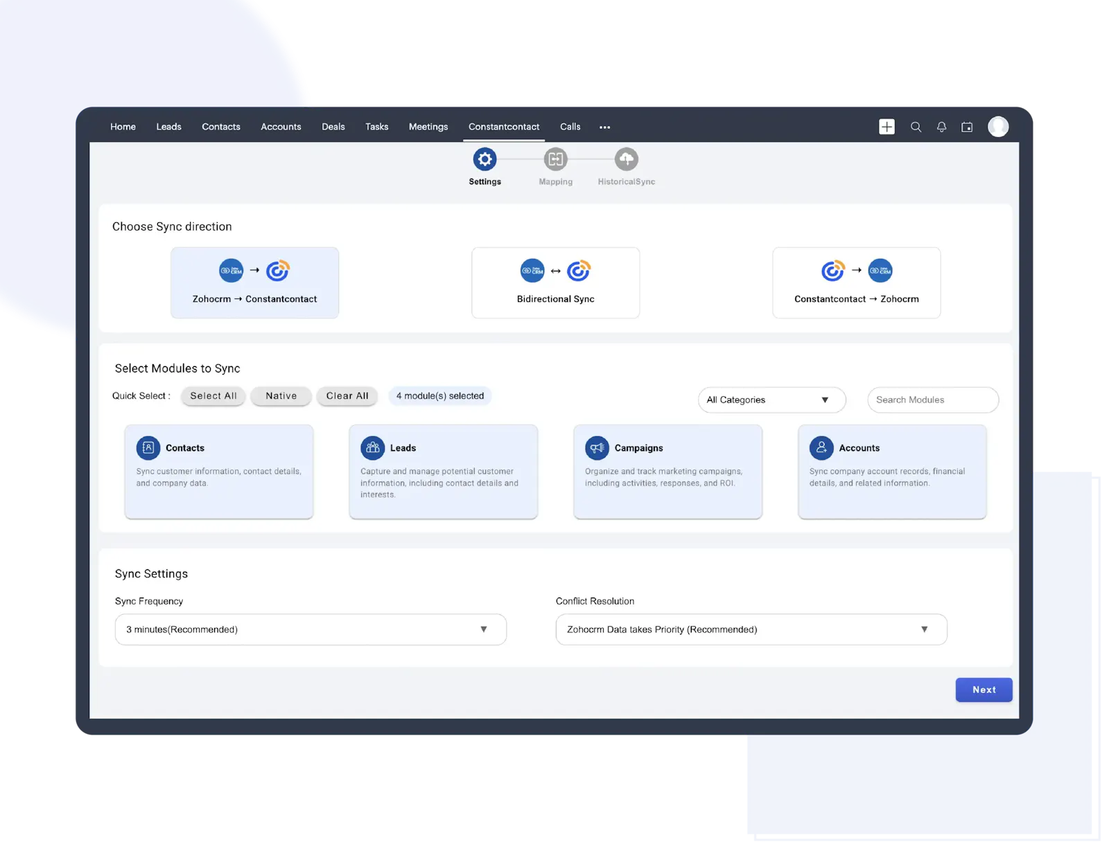 Constant Contact for Zoho CRM  screenshot 3