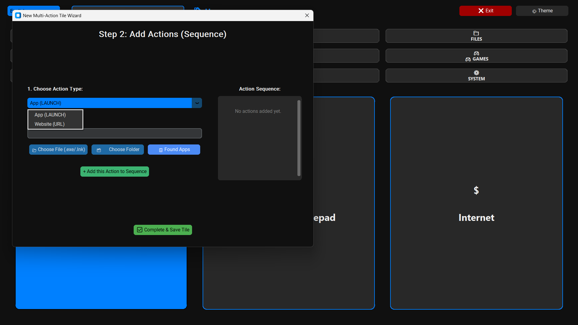 4ULauncher - Screenshot 3 showing product features and functionality