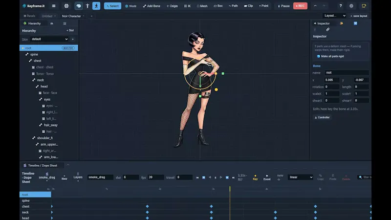 Keyframe.it.com screenshot 1 (video preview)