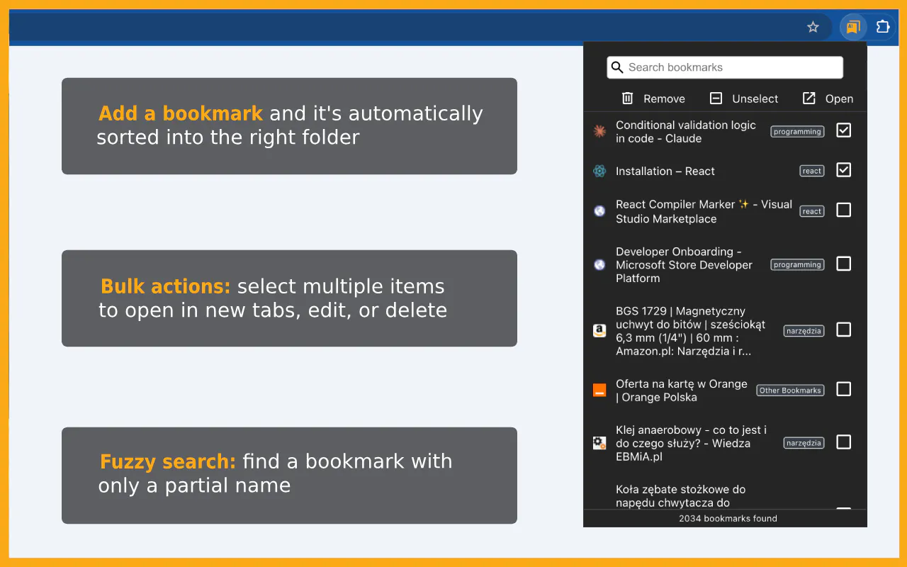 Auto Sort Bookmarks  gallery image