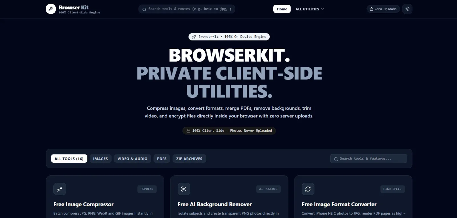 BrowserKit screenshot