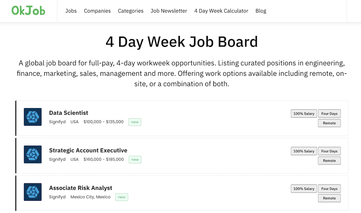 OKJOB - 4 일 일자리 보드 미디어 1