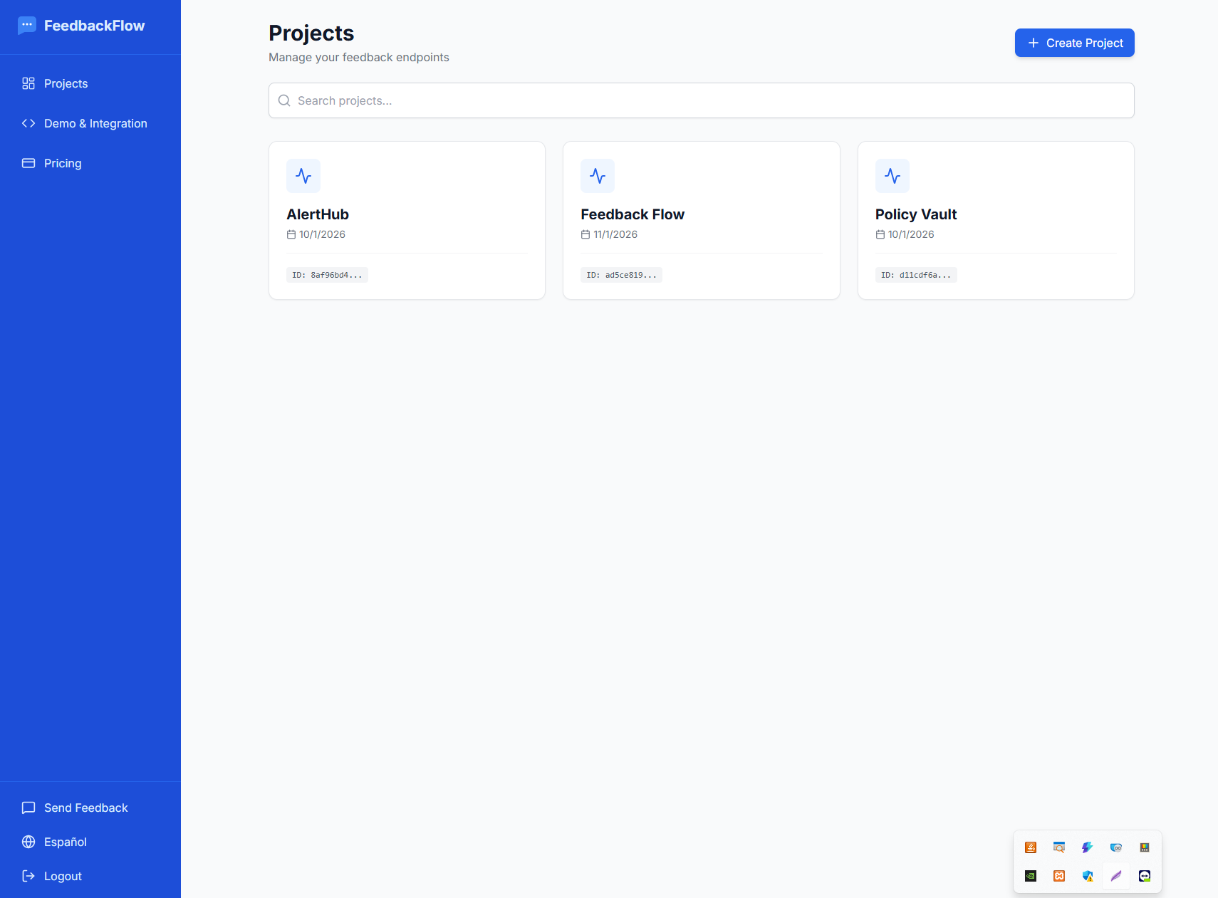 FeedbackFlow - Main product screenshot demonstrating key features and user interface