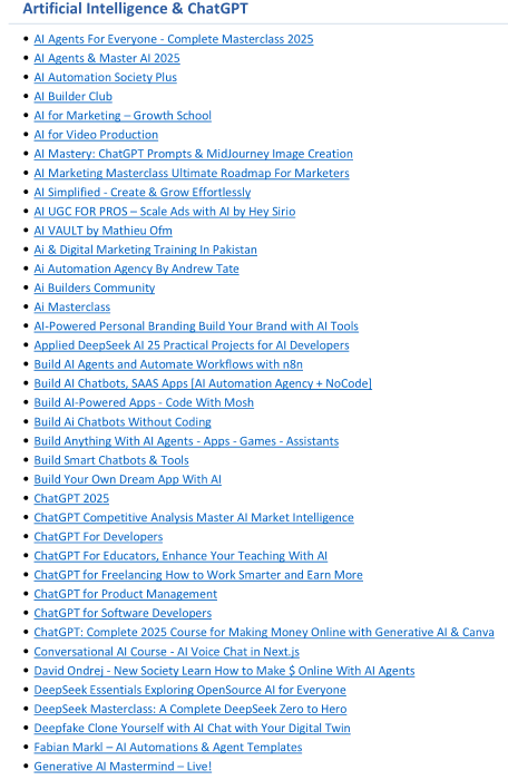 71 Artificial Intelligence Course Bundle - Screenshot 2 showing product features and functionality
