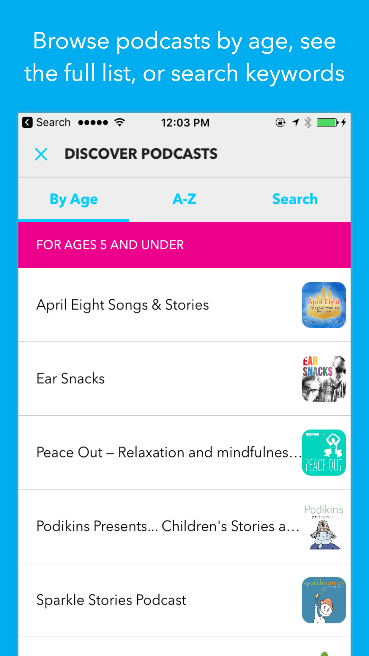 Kids Listen for iOS - Podcasts for Kids gallery image