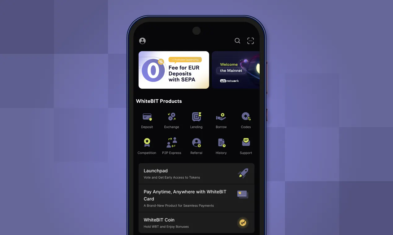 WhiteBit Exchange Android App gallery image