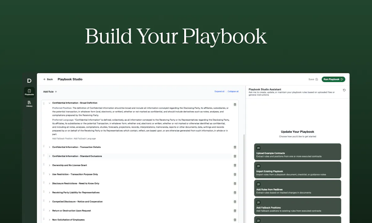 Draftwise Playbook Studio