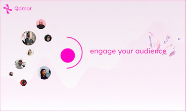 Qamar B2B product demos webinar platform gallery image