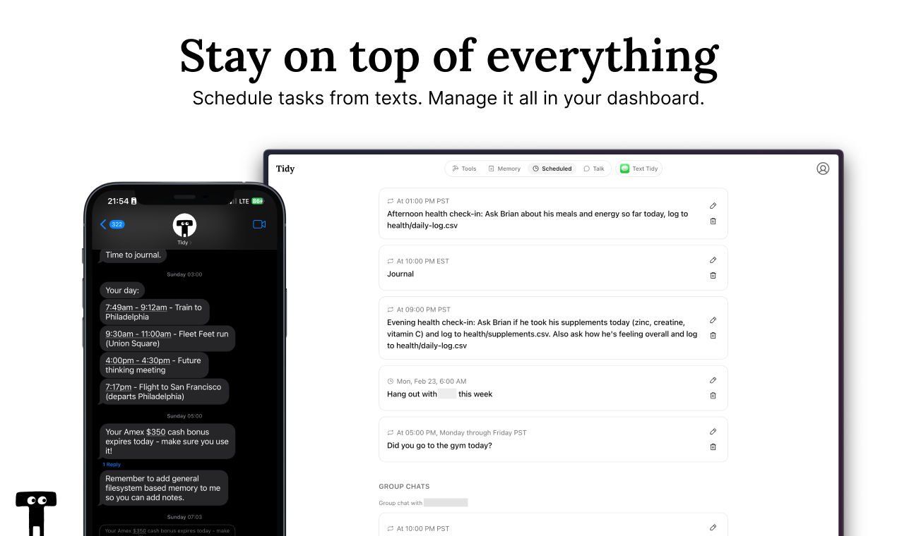 Tidy - Screenshot 3 showing product features and functionality