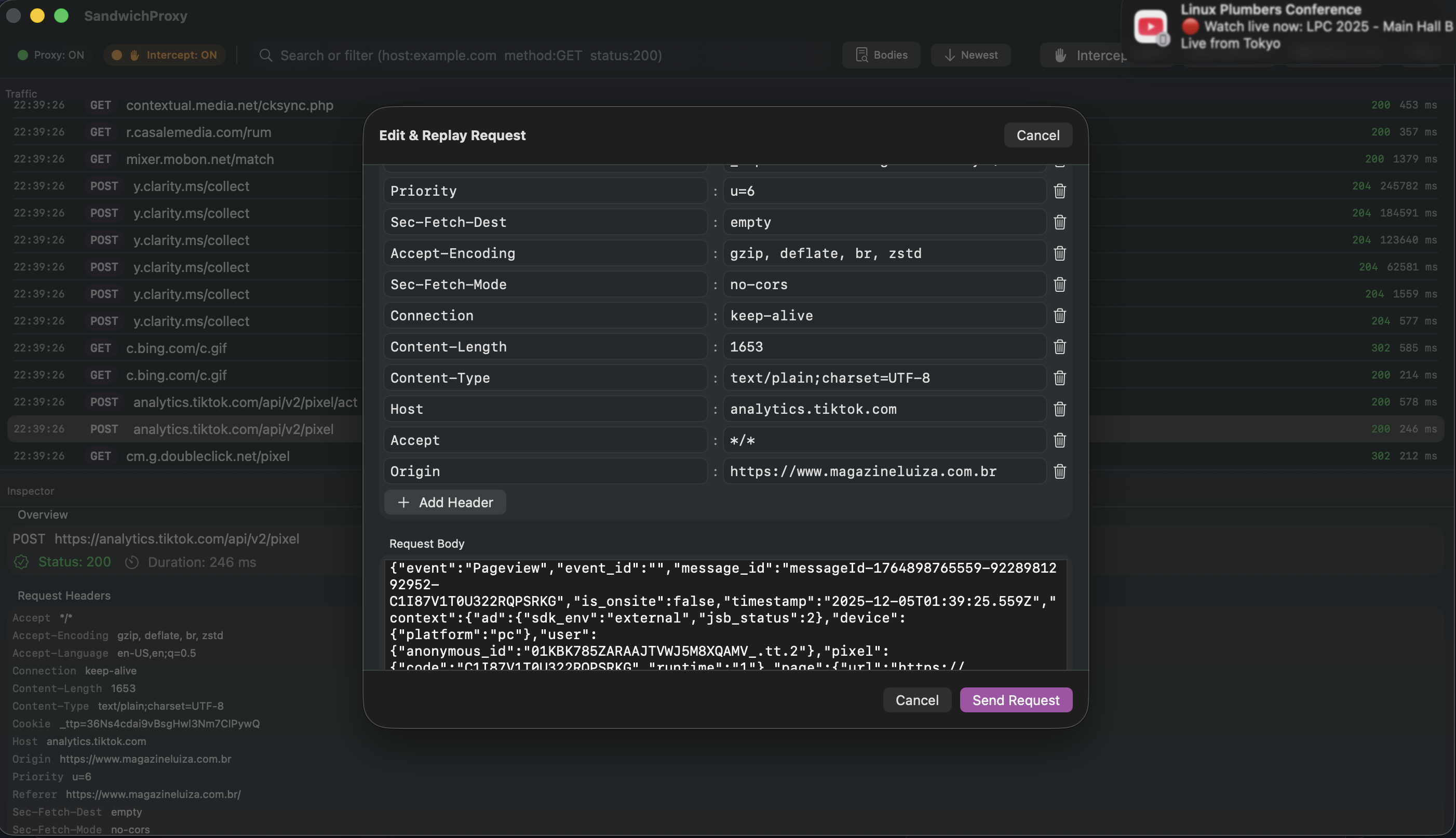 Sandwich Proxy - Screenshot 2 showing product features and functionality