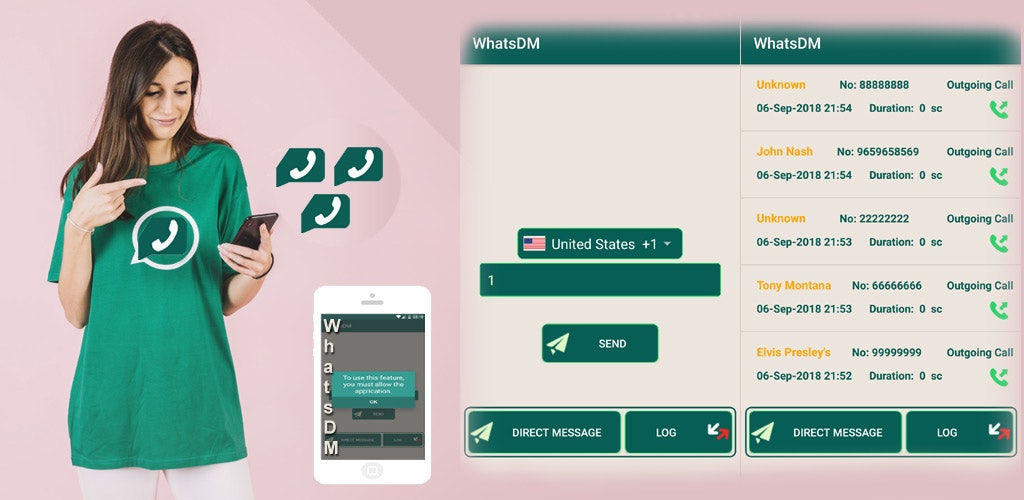 WhatsDM - Direct Message App gallery image