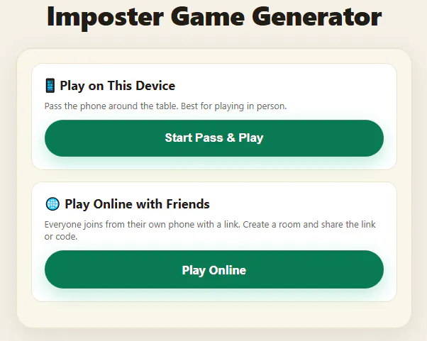 Imposter Game gallery image