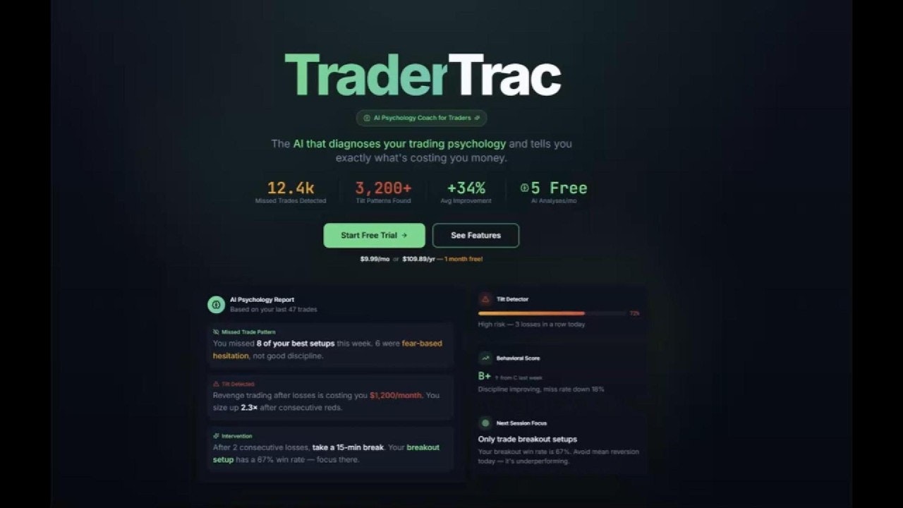 TraderTrac Ai Trading Journal gallery image